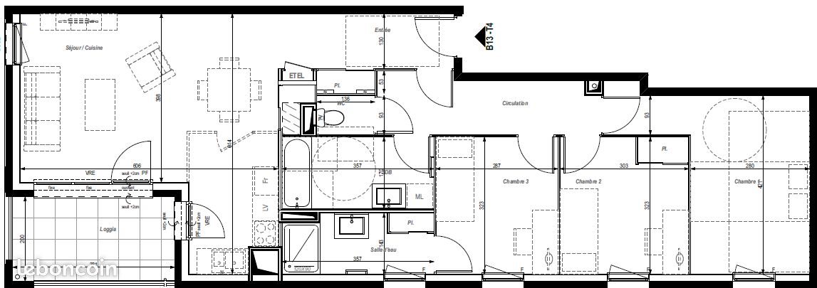 Appartement à louer, 88m², Villeurbanne