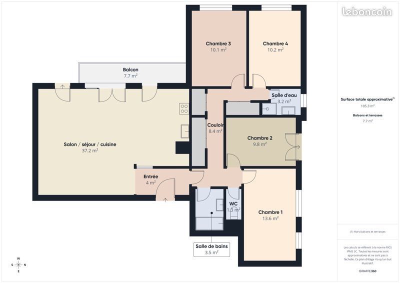Appartement à vendre, 105m², Carhaix-Plouguer