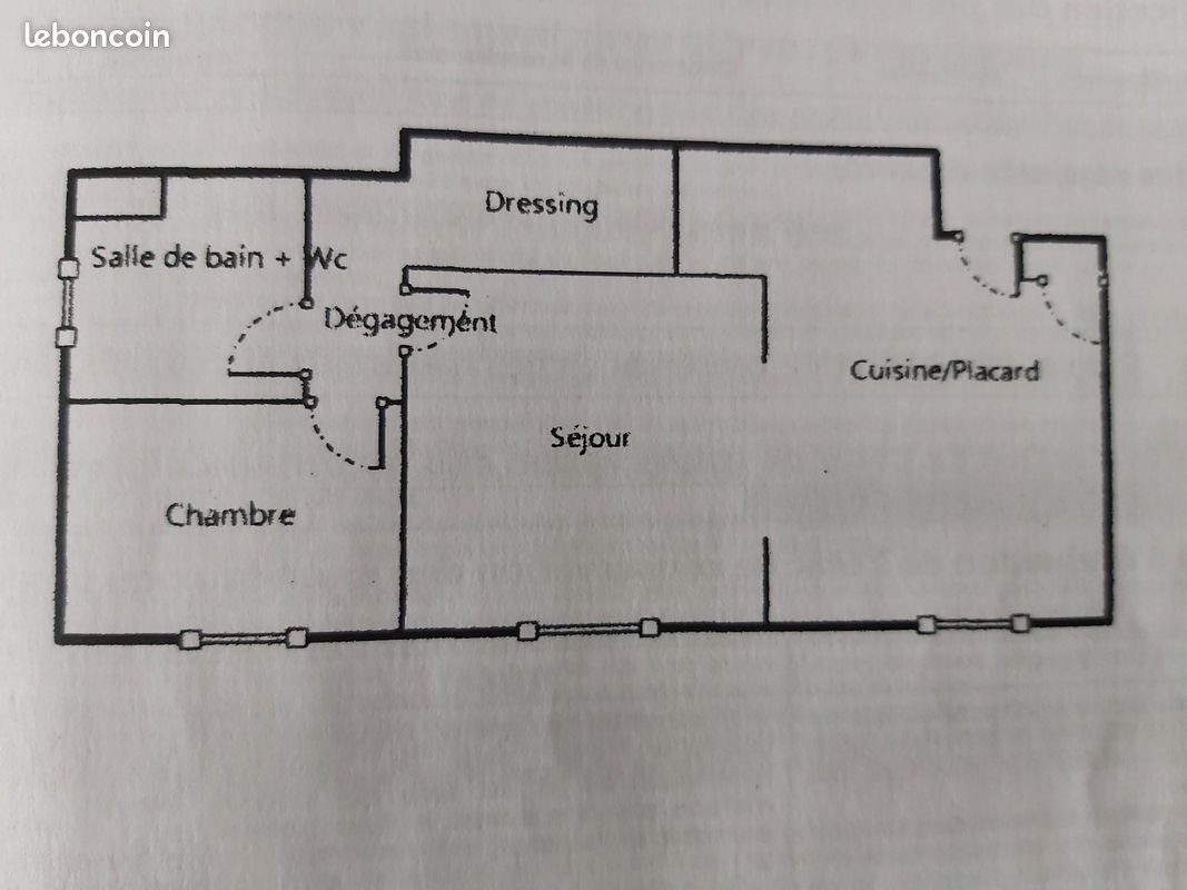 Appartement à vendre, 55m², Saint-Clair-de-la-Tour