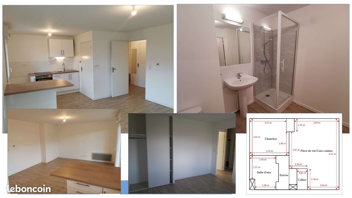 Appartement à louer, 44m², Le Loroux-Bottereau