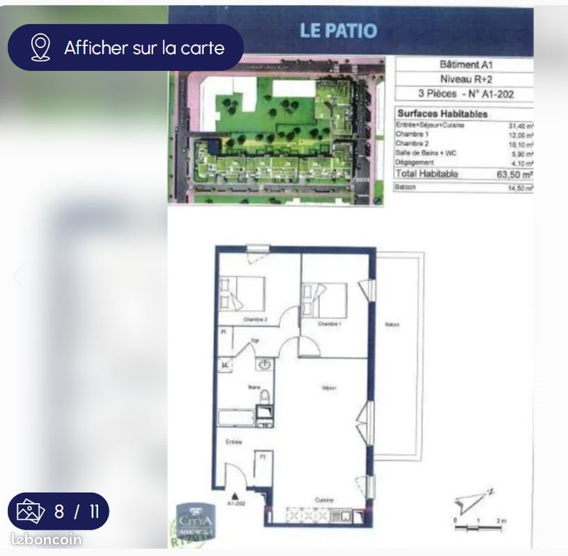 Appartement à louer, 63m², Bondy