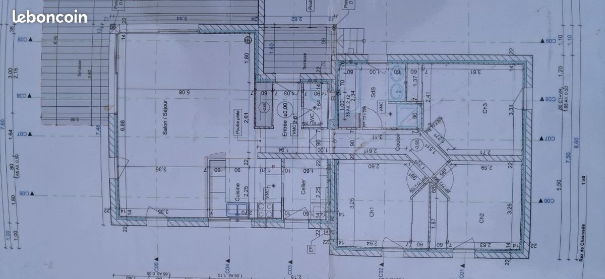 Maison à louer, 90m², Bannalec