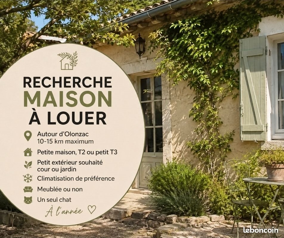 Maison à louer, 50m², Olonzac