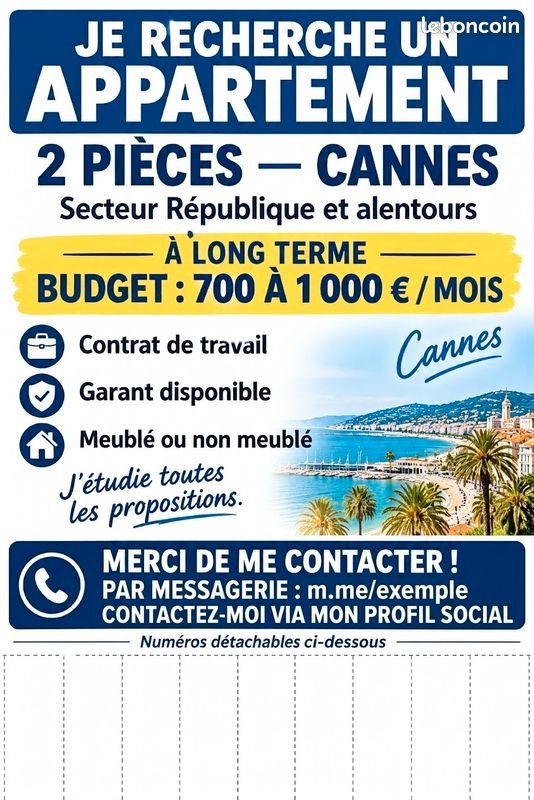 Appartement à louer, 38m², Cannes
