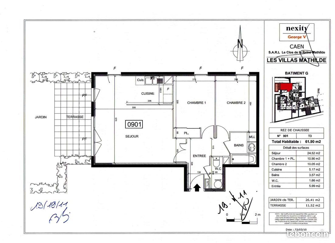 Appartement à louer, 62m², Caen