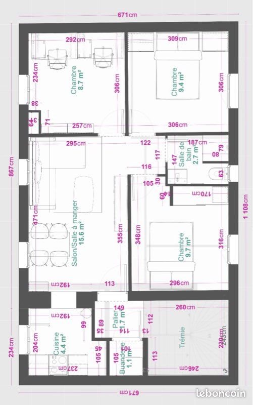 Appartement à louer, 52m², Pézilla-la-Rivière