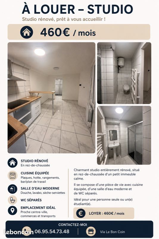 Appartement à louer, 18m², Dreux