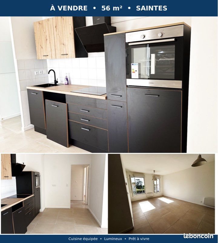 Appartement à vendre, 55m², Saintes