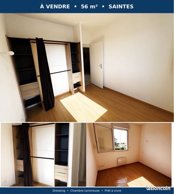 Appartement à vendre, 55m², Saintes