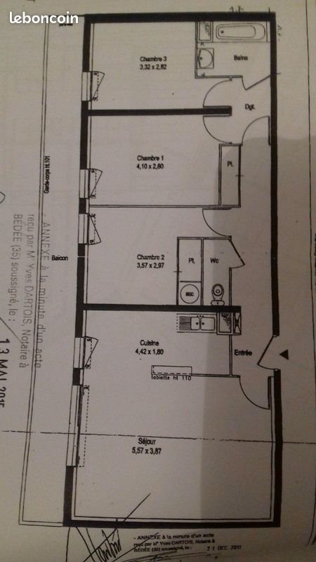 Appartement à vendre, 79m², L'Hermitage