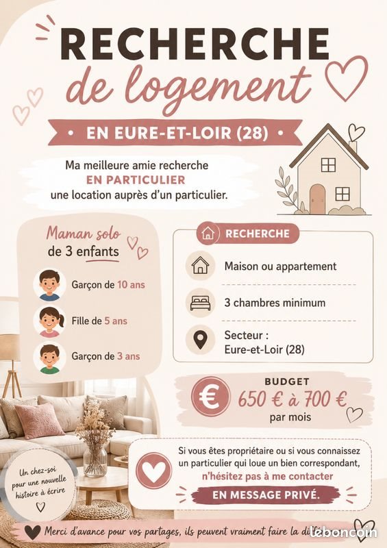 Maison à louer, 70m², Chartres