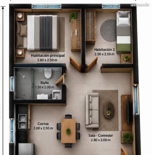 Maison à louer, 60m², Coutras