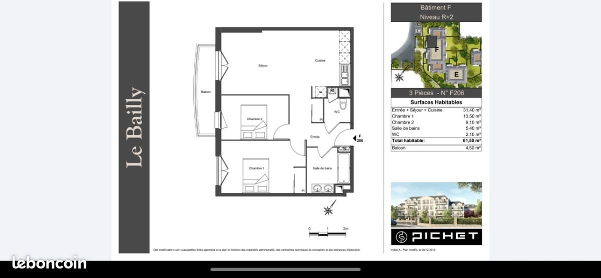 Appartement à louer, 61m², Saint-Prix