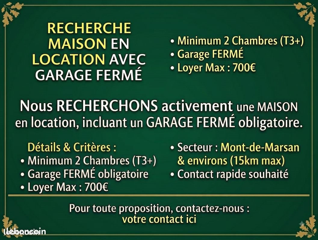 Maison à louer, 65m², Mont-de-Marsan