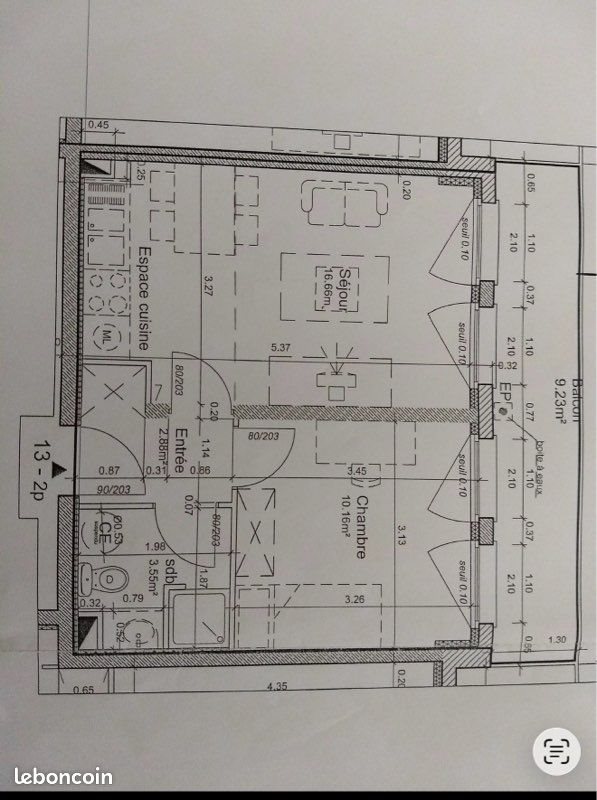 Appartement à louer, 33m², Hatten