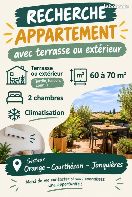 Appartement à louer, 70m², Sainte-Cécile-les-Vignes
