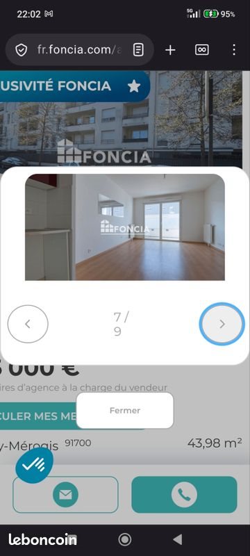 Appartement à vendre, 43m², Fleury-Mérogis