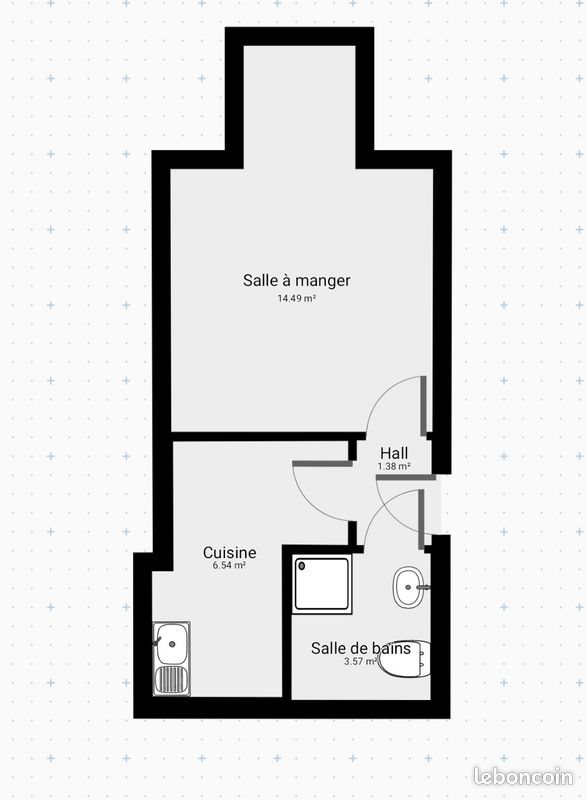 Appartement à louer, 26m², Vire
