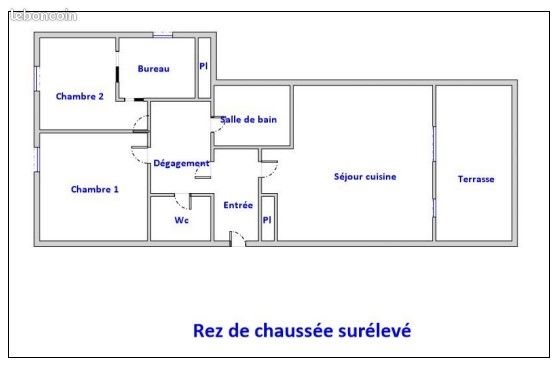 Appartement à louer, 79m², Vif
