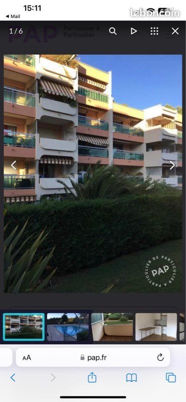 Appartement à louer, 26m², Antibes
