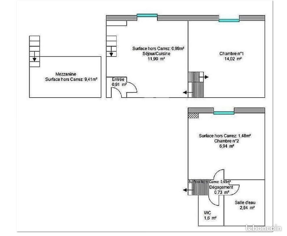 Appartement à louer, 45m², Nice