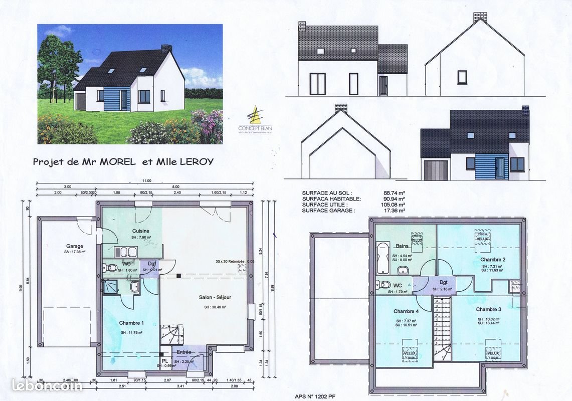 Maison à louer, 105m², Servon-sur-Vilaine
