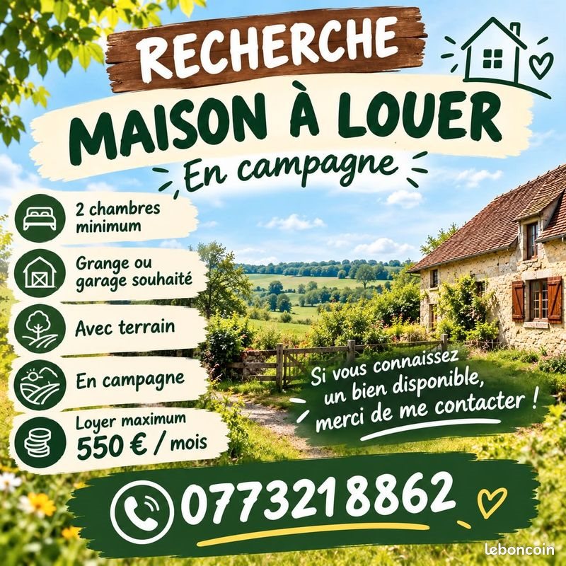 Maison à louer, 60m², Pré-en-Pail