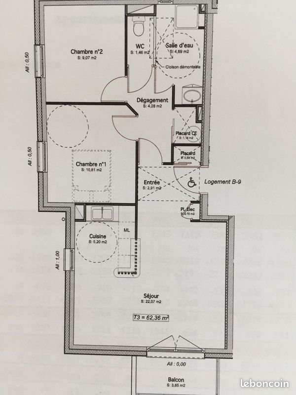 Appartement à louer, 62m², Chartres