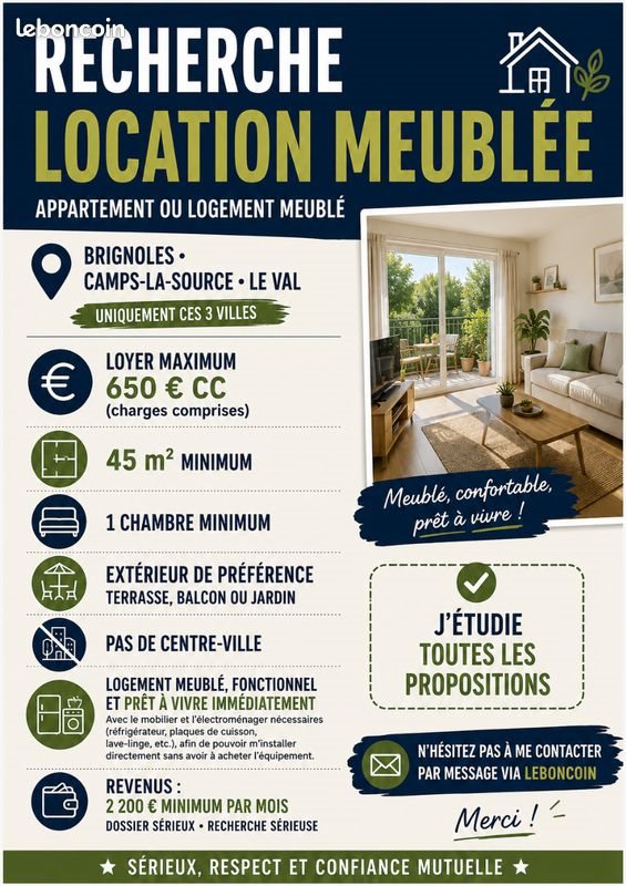 Appartement à louer, 45m², Brignoles