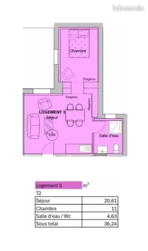 Appartement à vendre, 37m², Toulouse