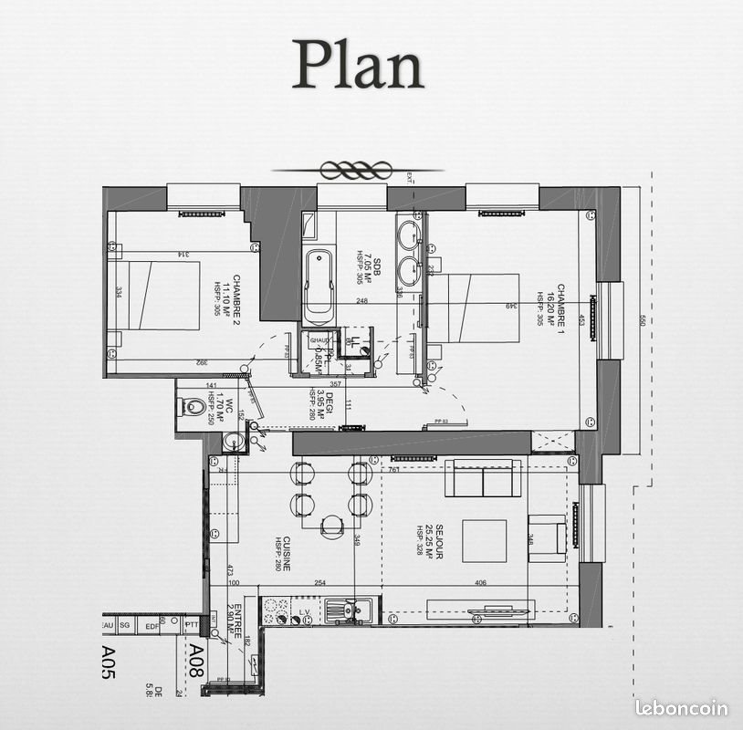 Appartement à louer, 69m², Douai