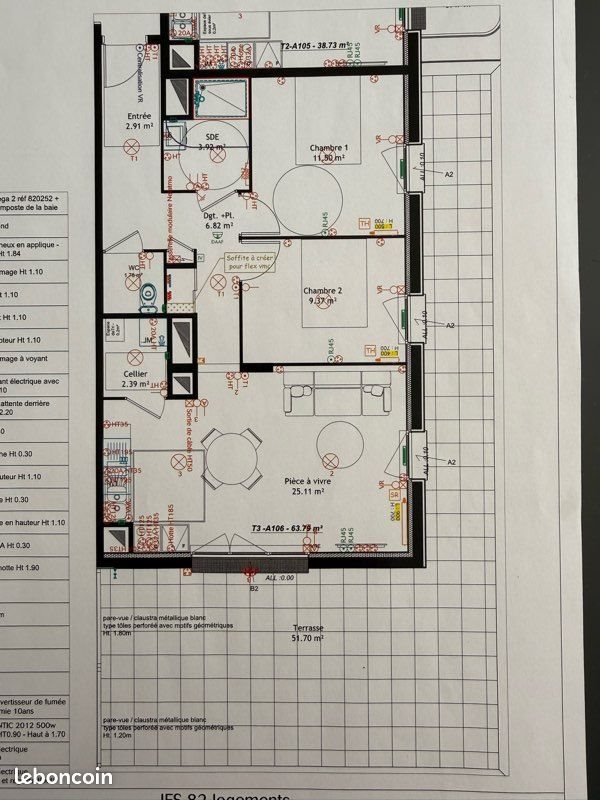 Appartement à vendre, 64m², Ifs