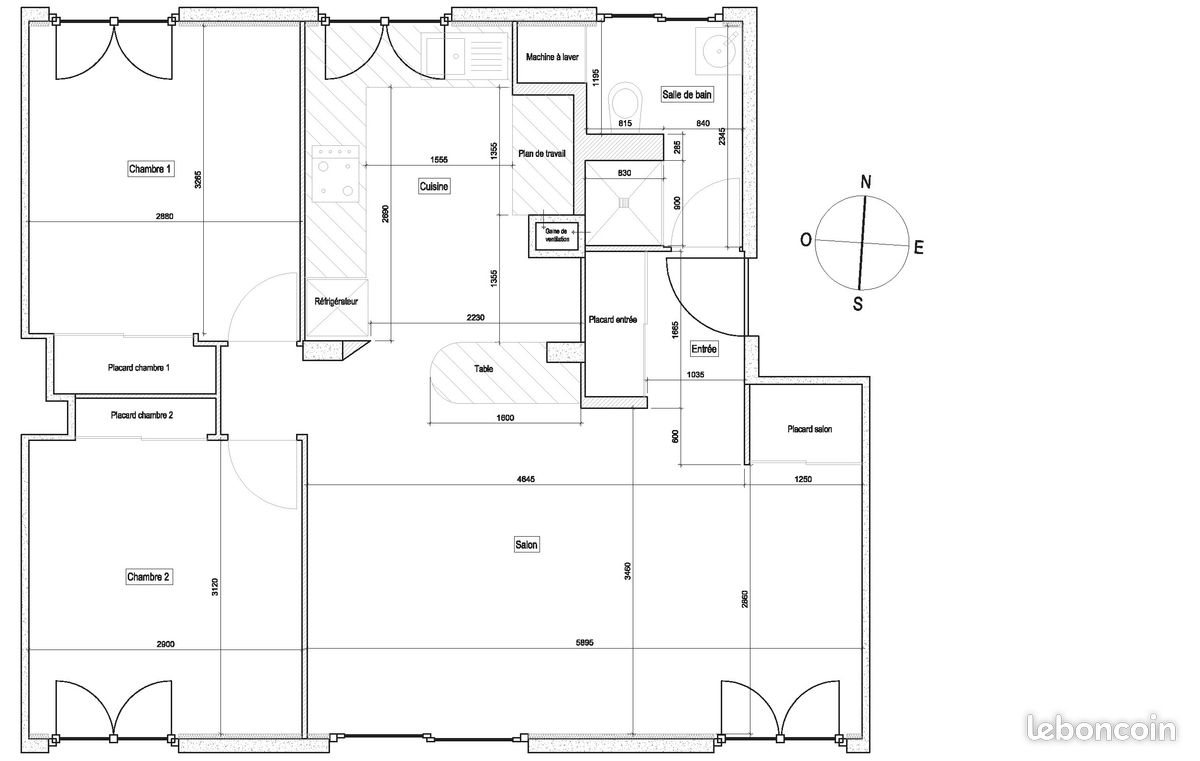 Appartement à louer, 60m², Chambéry