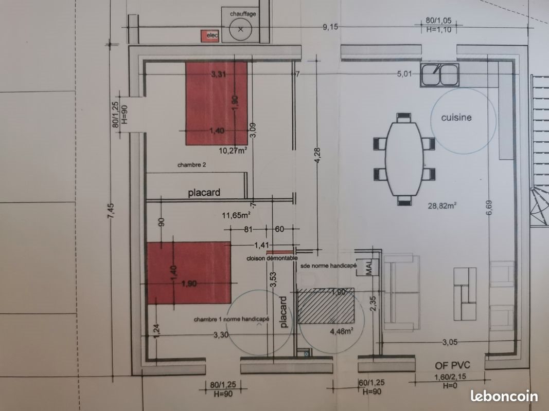 Appartement à louer, 55m², Saint-Jacut-les-Pins