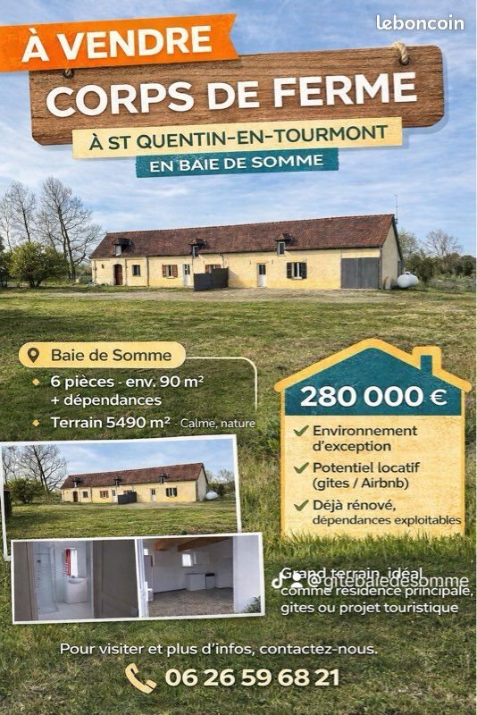 Maison à vendre, 90m², Saint-Quentin-en-Tourmont