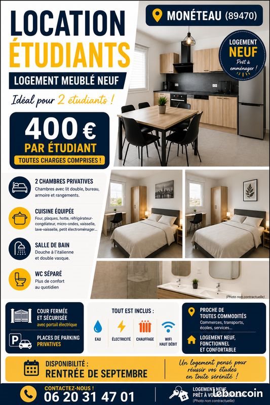 Maison à louer, 48m², Auxerre