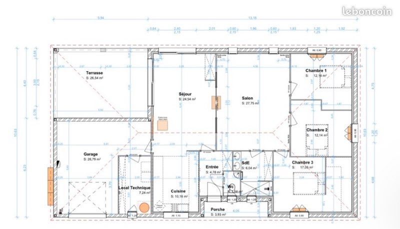 Maison à vendre, 116m², Bellac