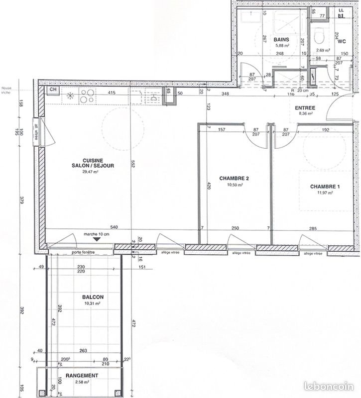 Appartement à vendre, 69m², Colmar