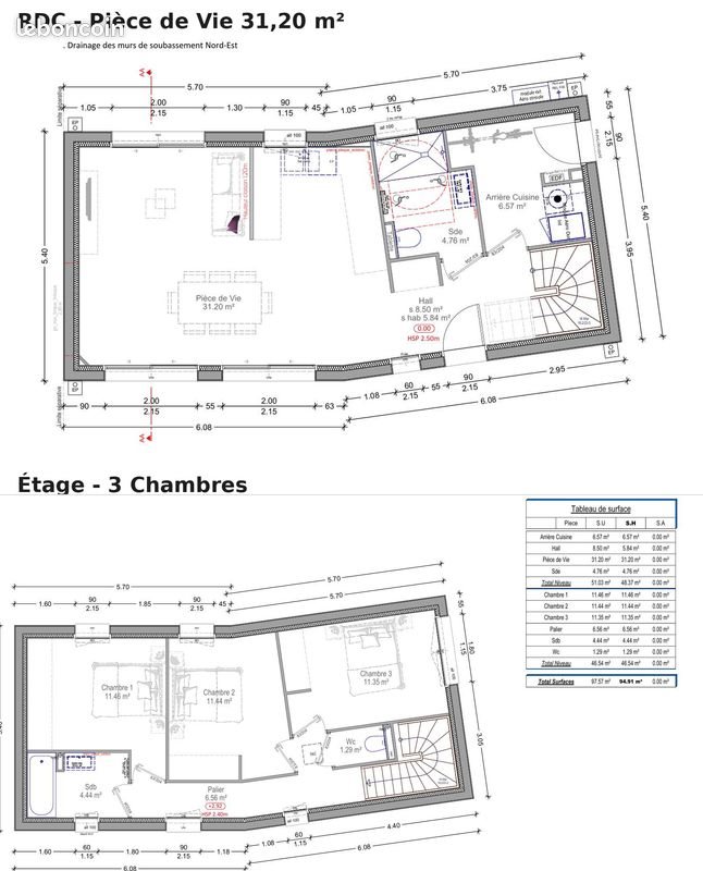 Maison à vendre, 97m², Vertou
