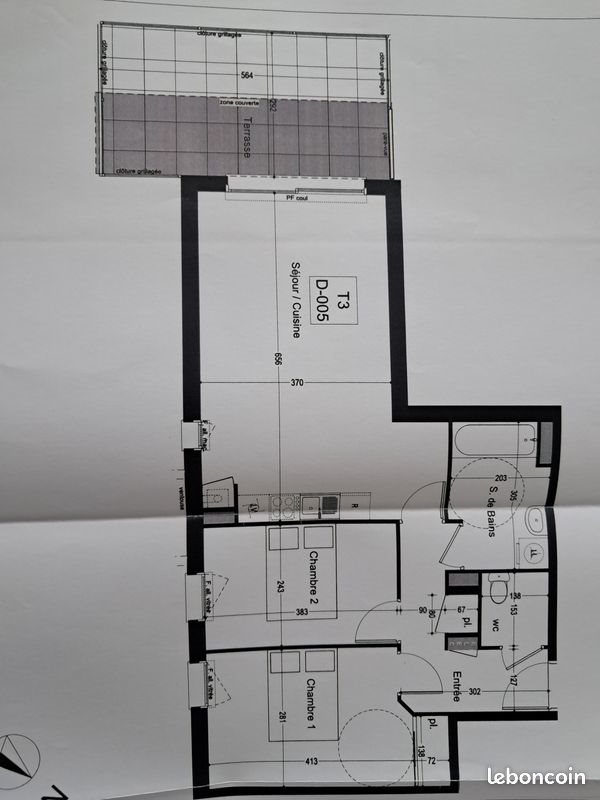 Appartement à louer, 62m², Lanester