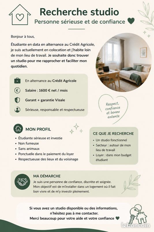 Appartement à louer, 18m², Courbevoie