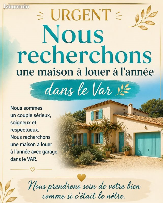 Maison à louer, 60m², Rocbaron