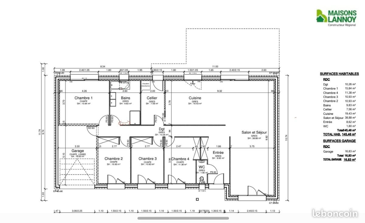 Maison à vendre, 145m², Caudry