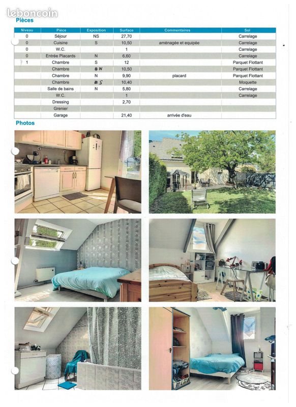 Maison à louer, 104m², Joué-lès-Tours