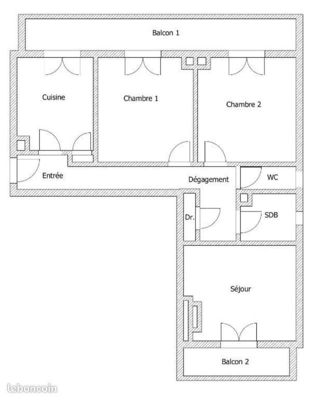 Appartement à louer, 70m², Ajaccio