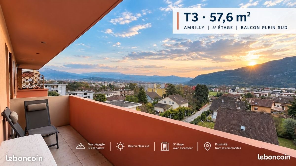 Appartement à vendre, 57m², Ambilly