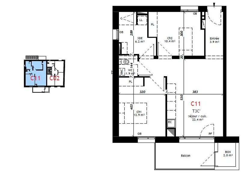 Appartement à vendre, 57m², Nivillac