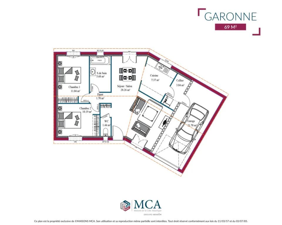 Maison à vendre, 100m², Casteljaloux