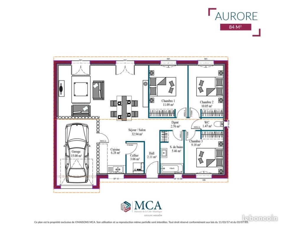 Maison à vendre, 90m², Salles