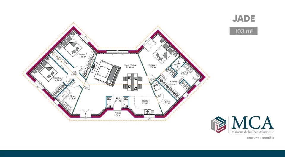 Maison à vendre, 103m², Saujon